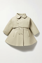 Girls Beige Faux Sheepskin Jacket