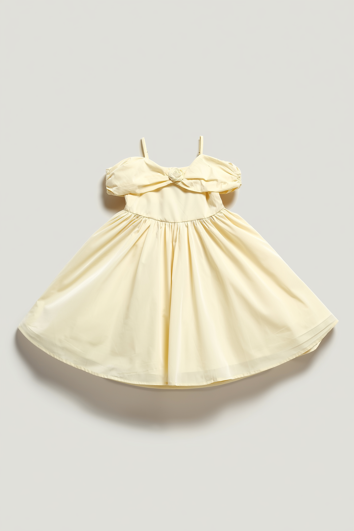 Buttercup Spaghetti Strap Flare Dress