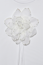 White Pristine Bloom Floral T-Shirt