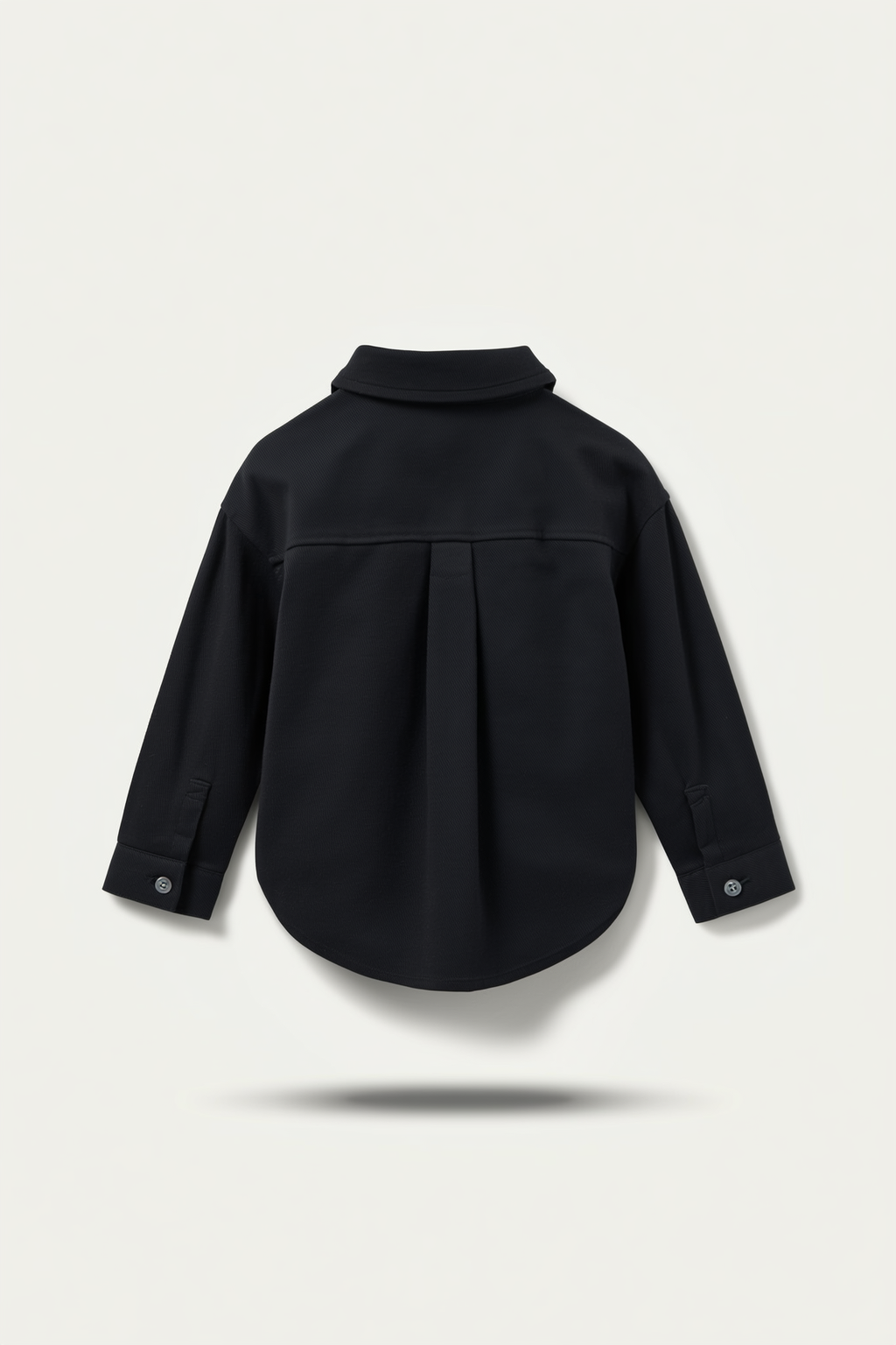 Boys' Olive Cotton Solid Overshirt