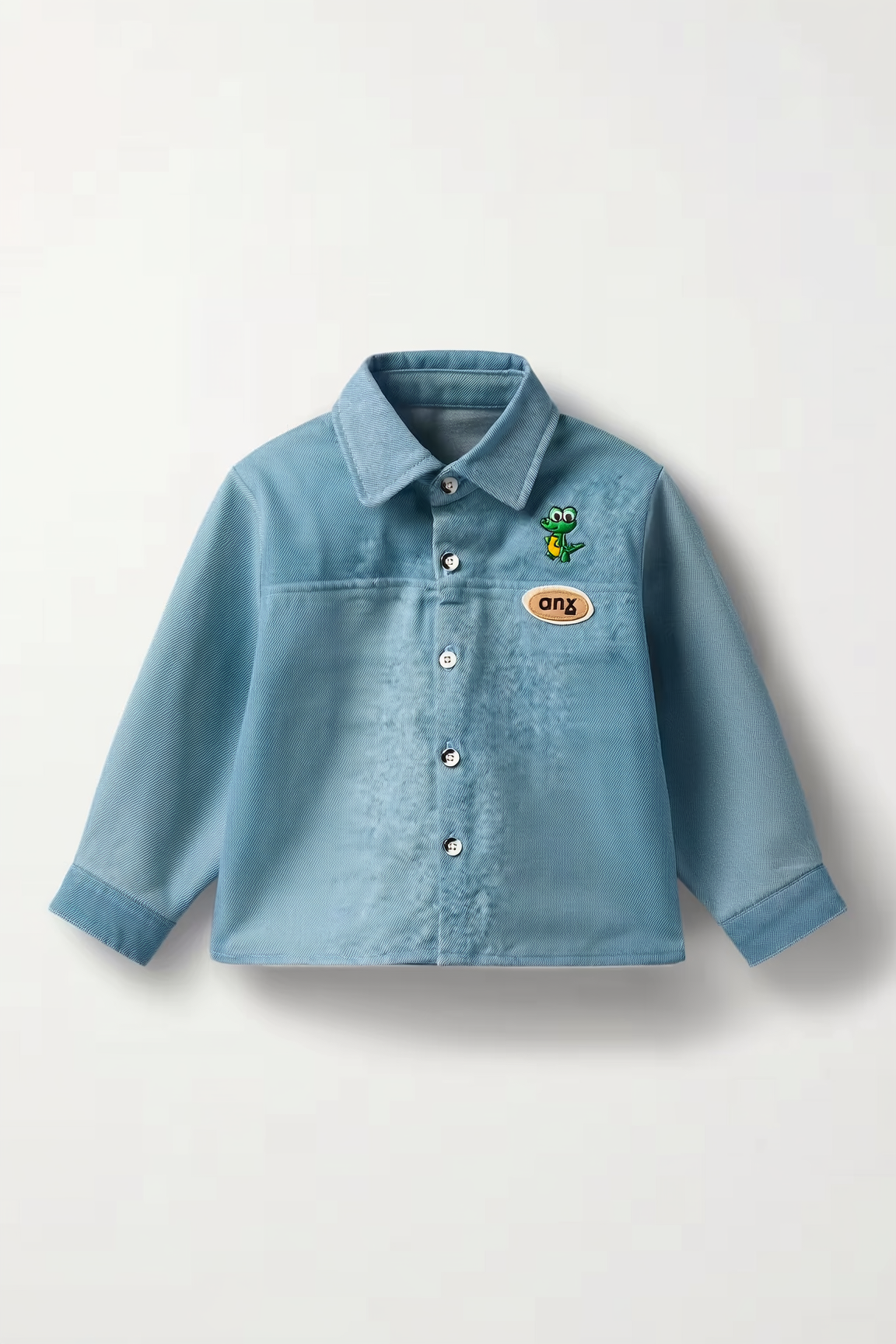 Blue Corduroy Dinosaur Shirt