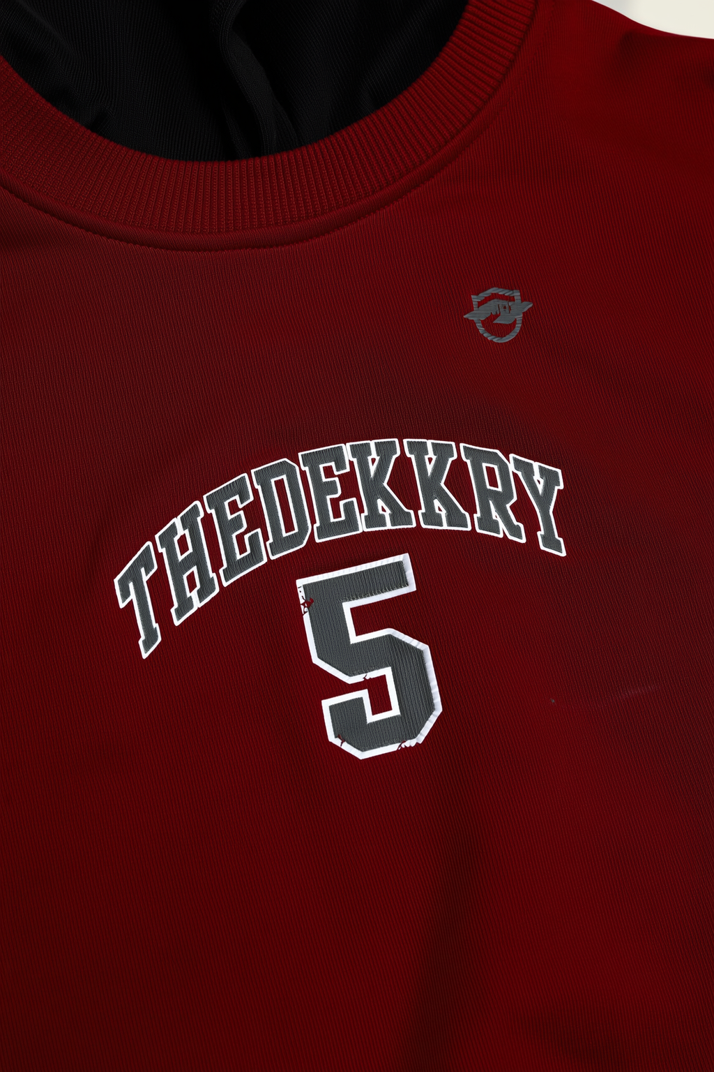 Boys' Maroon & Black Contrast Hood Pullover