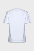 Kids' Blue Flower Heart Print White Tee