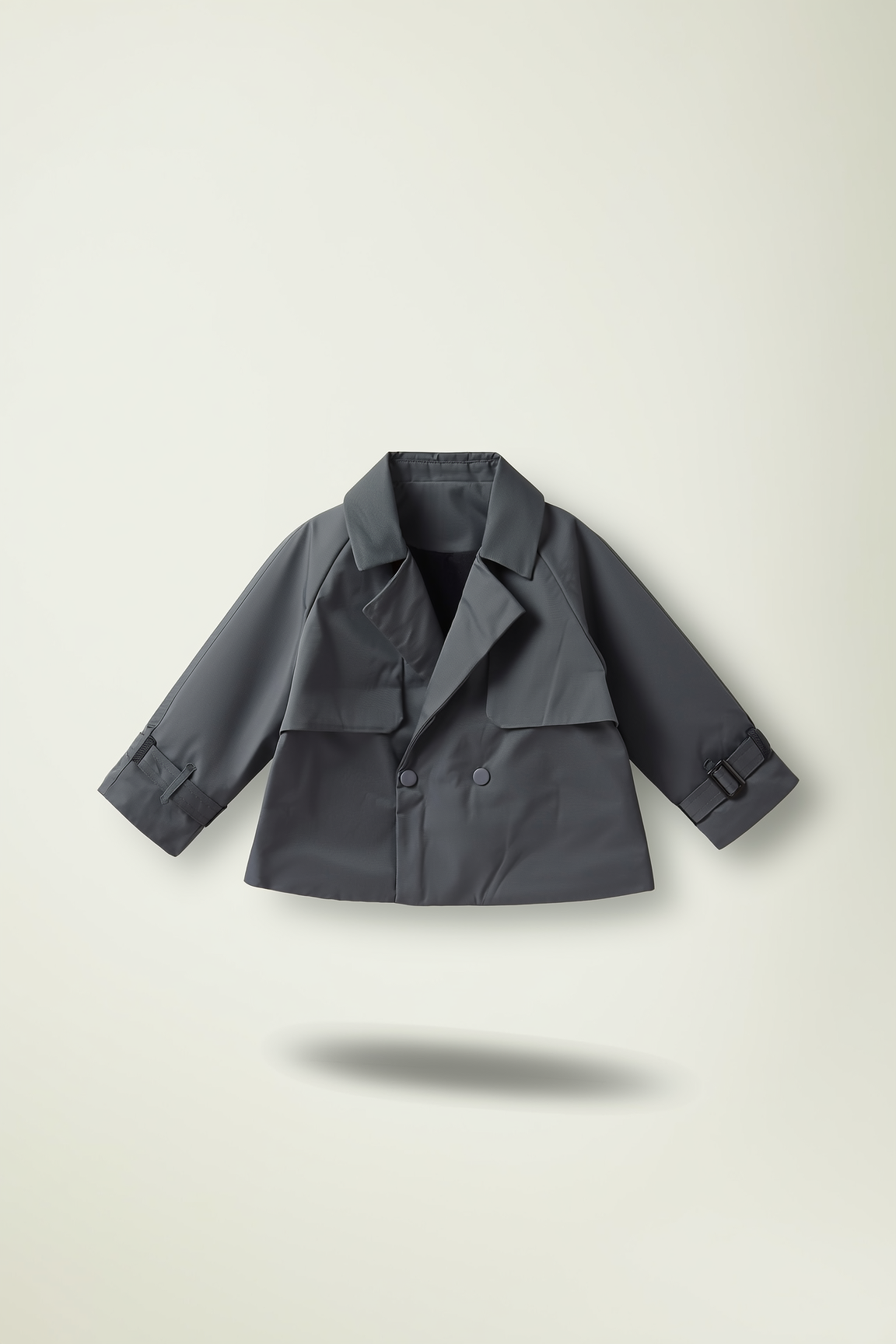 Charcoal Grey Double Breasted Jacket