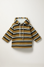 Boys Textured Baja Stripe Pullover Hoodie