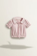 Pink Short Sleeve Collared Shirt