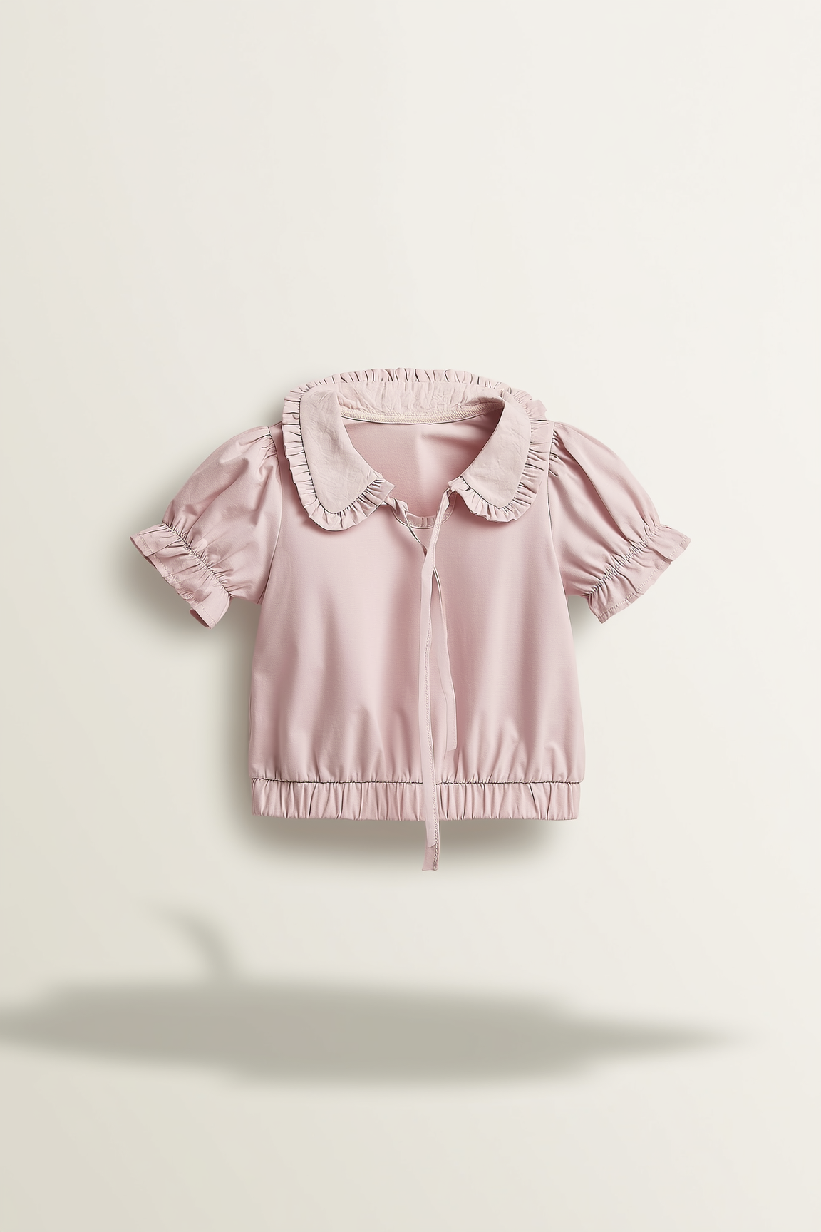 Pink Short Sleeve Collared Shirt