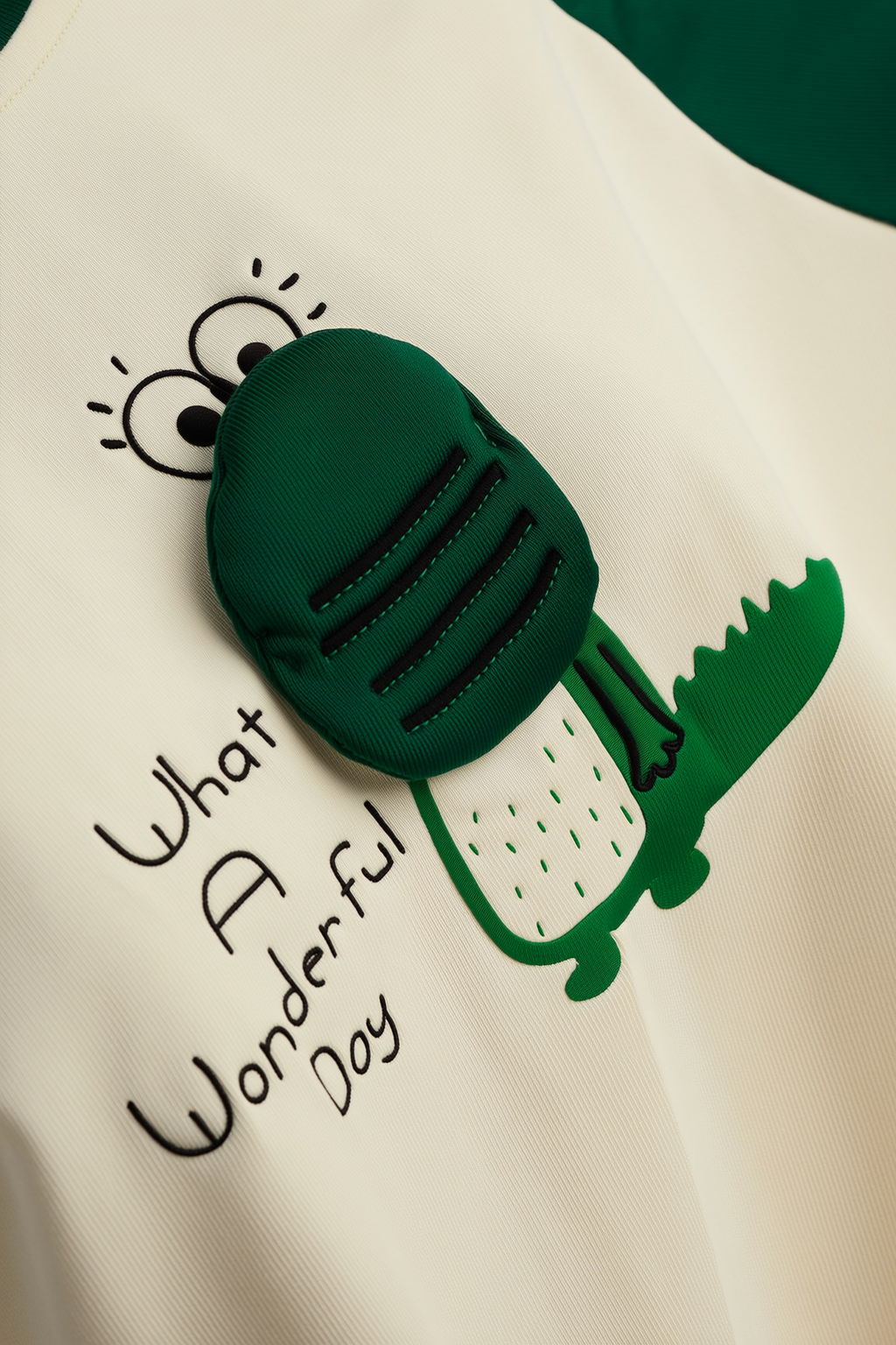 kids' Dinosaur Appliqué Raglan Sweatshirt