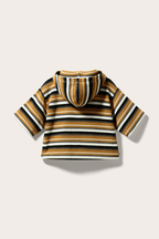 Boys Textured Baja Stripe Pullover Hoodie