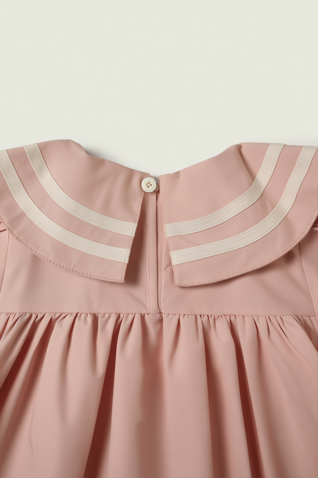 Kid's Girl Pink Sailor Collar Puff Sleeve Dress
