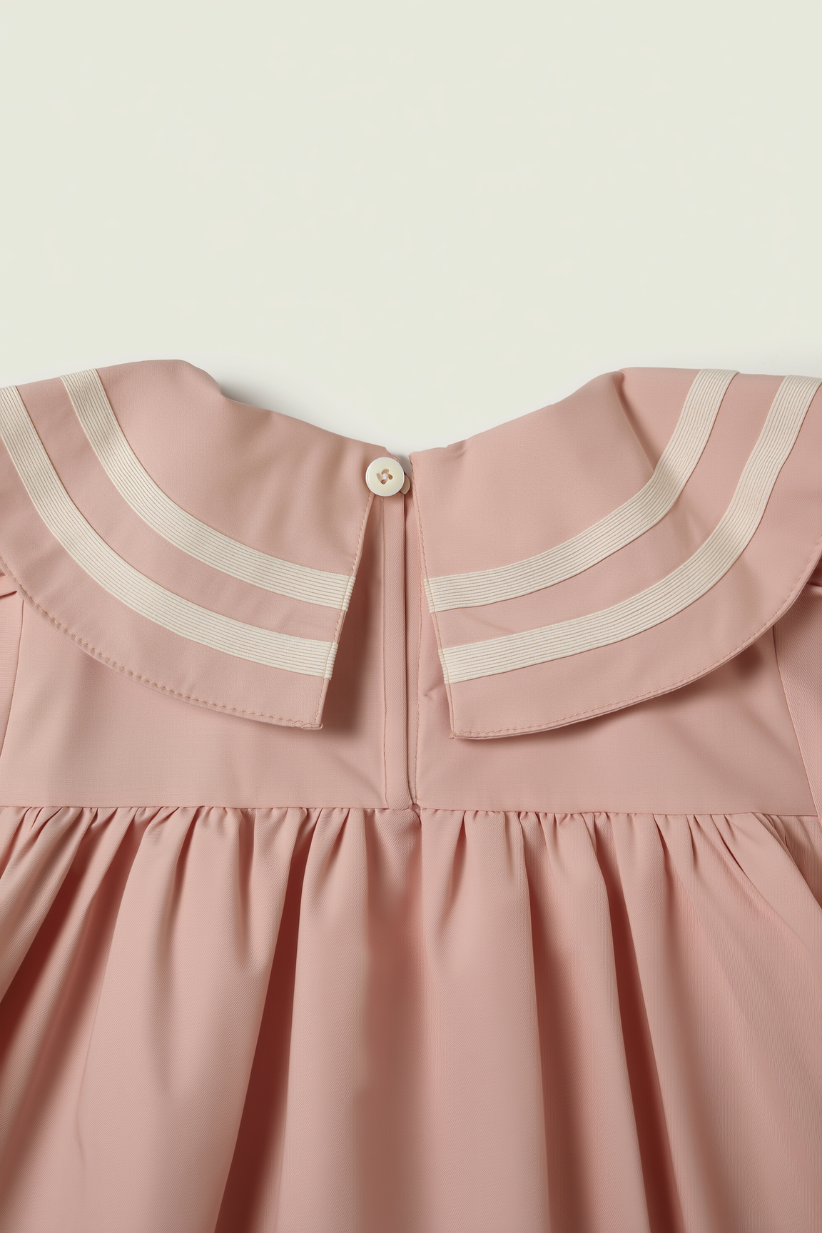Kid's Girl Pink Sailor Collar Puff Sleeve Dress