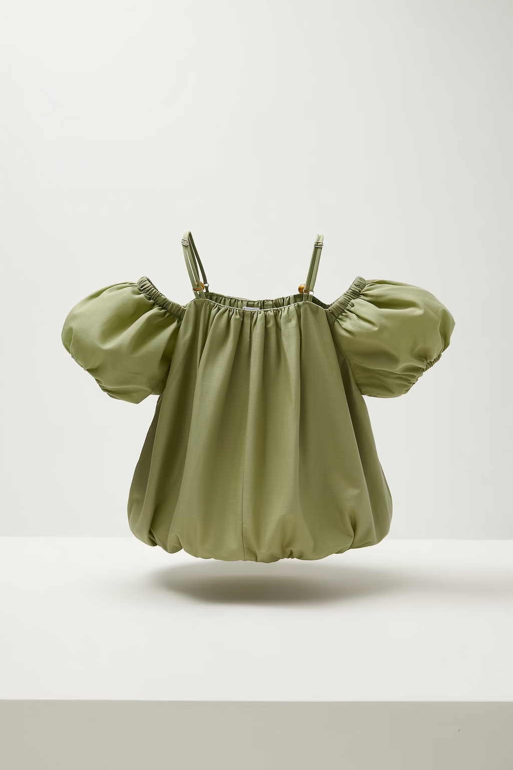 Olive Green Off-Shoulder Blouse