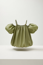 Olive Green Off-Shoulder Blouse