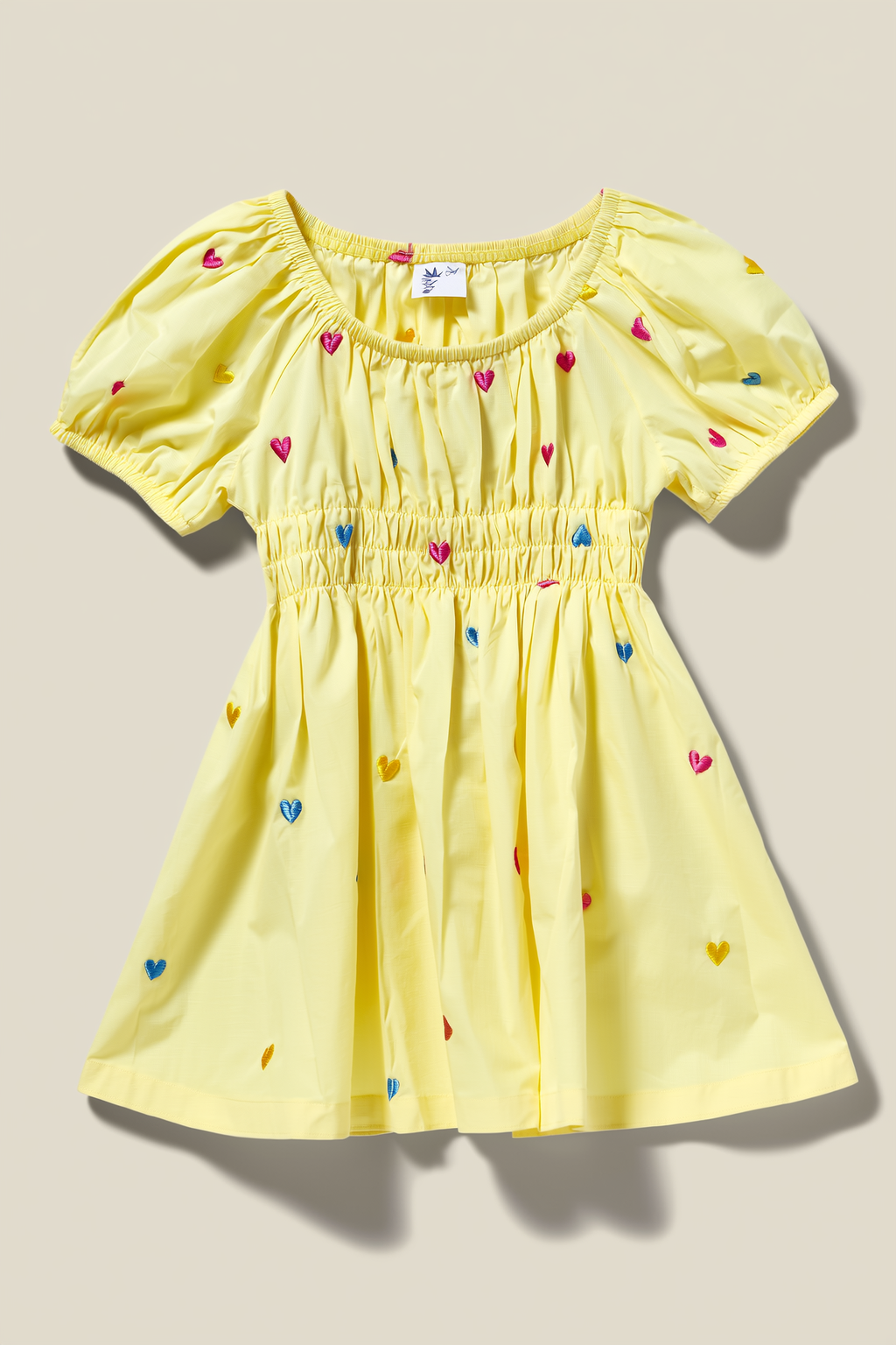 Girls' Smocked Bodice Heart Dress