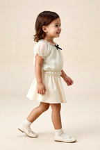 Off-Shoulder Ruffle Trim Blouse