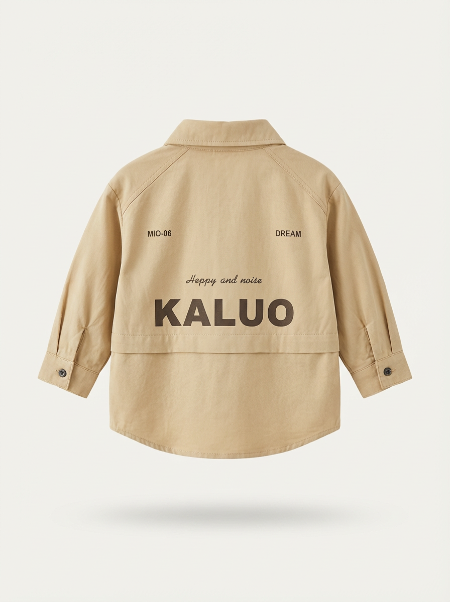 Beige Boy chore jacket