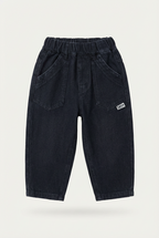 Boys' black washed jogger jeans
