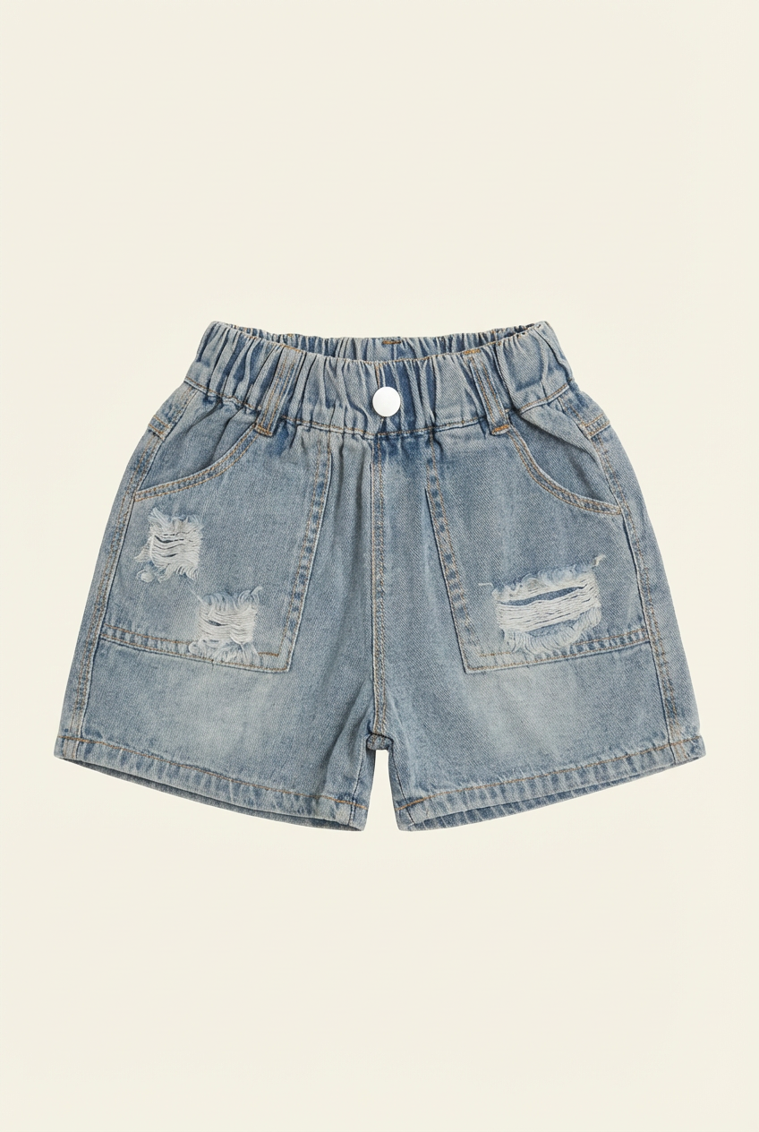 Boys' Vintage Distressed Denim Shorts