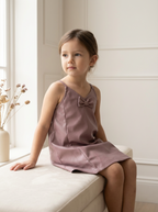 Pink Bow Detail Sheath Micro Mini Dress