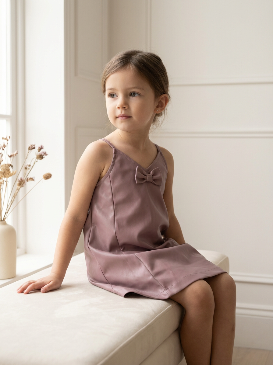 Pink Bow Detail Sheath Micro Mini Dress