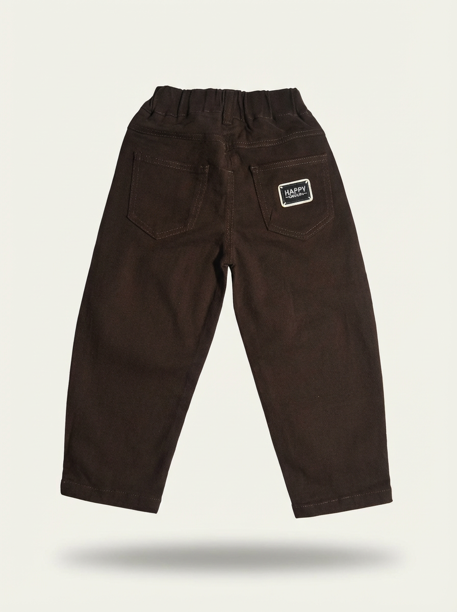 Boys brown casual trousers