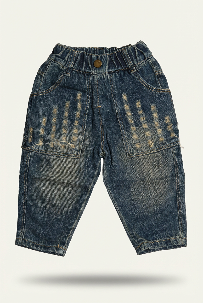 kids ripped denim jeans