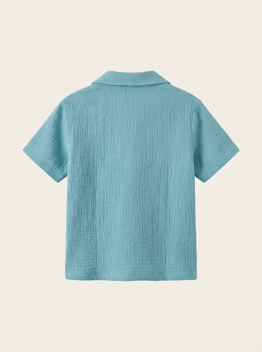 Light blue textured shirt