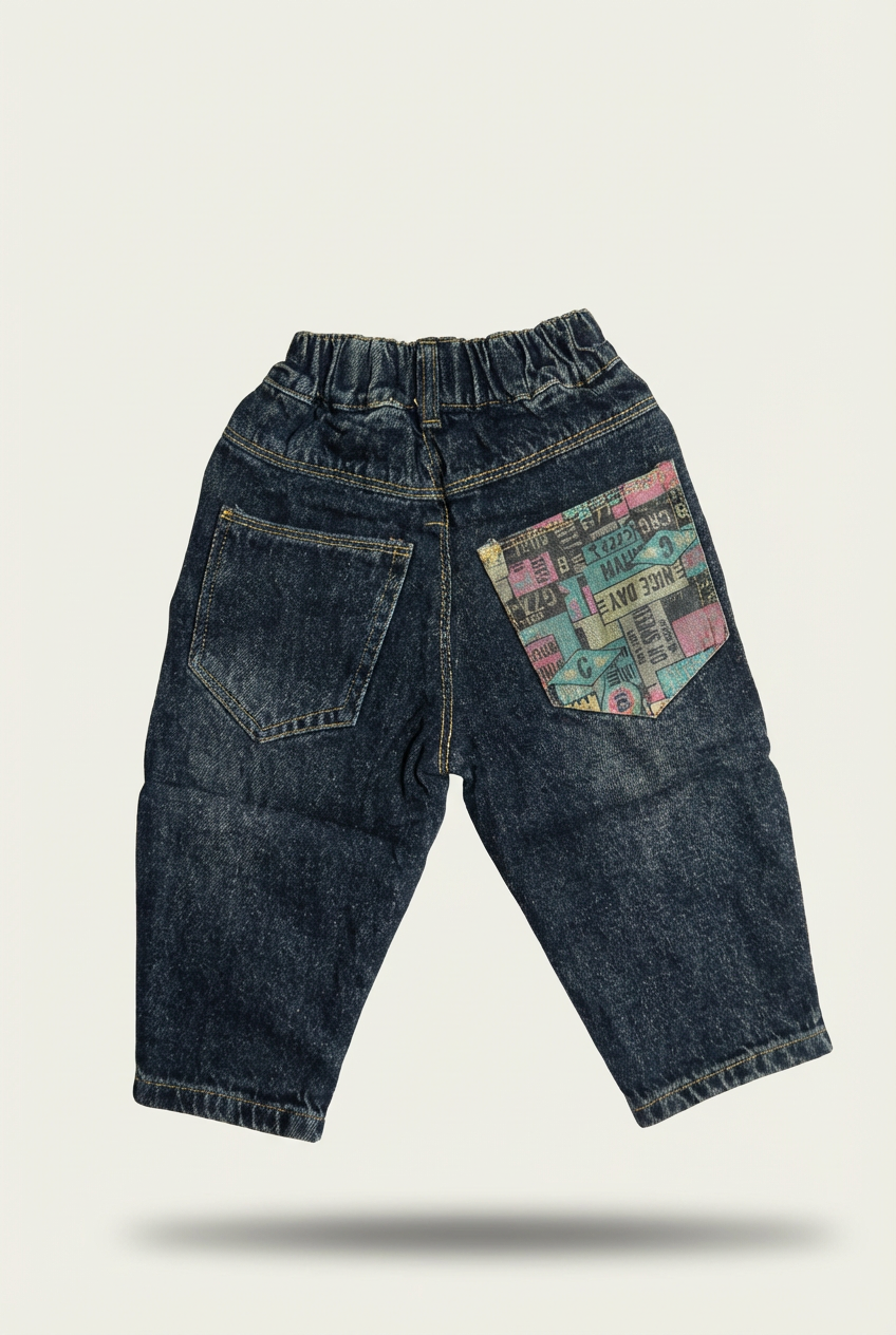 kids distressed denim jeans
