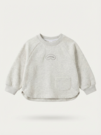 Kid's Grey Motif-detail sweatshirt