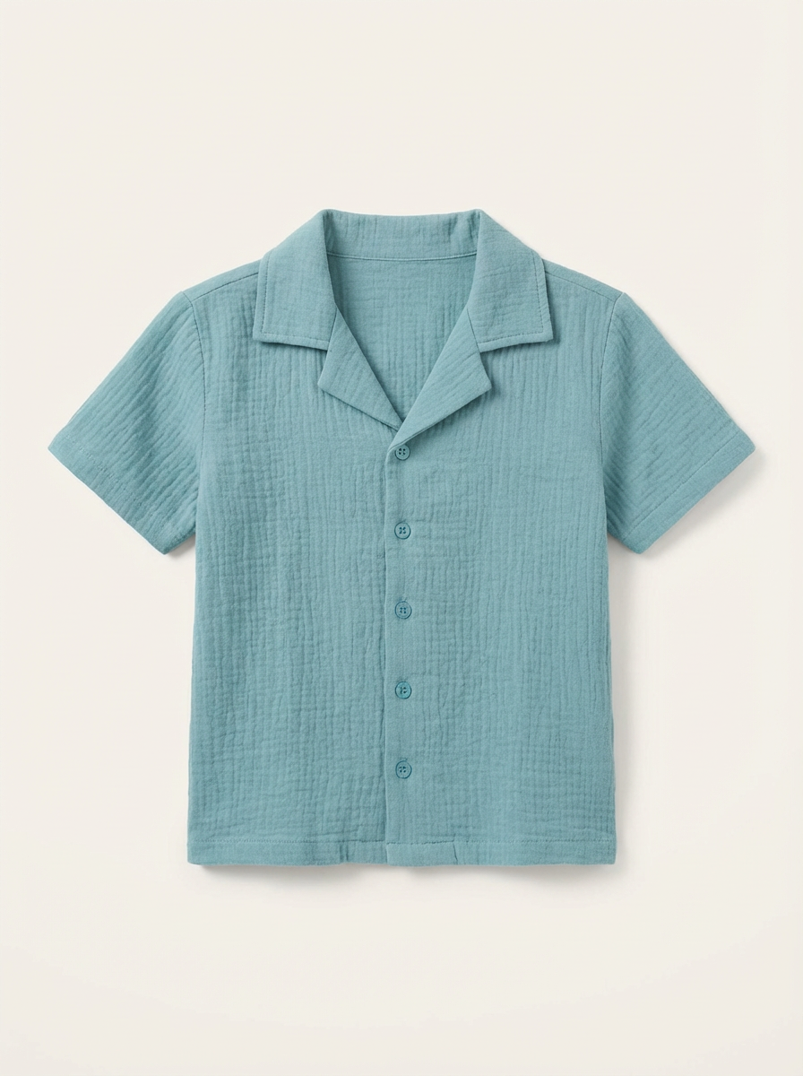 Light blue textured shirt