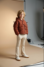 Kids Cinnamon Hooded Puffer