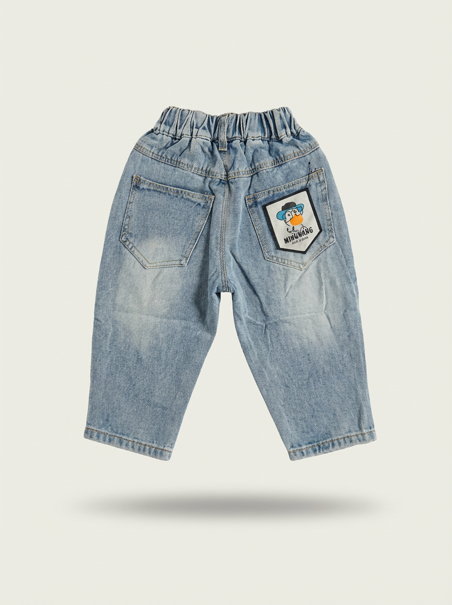 Boys light blue distressed denim jeans