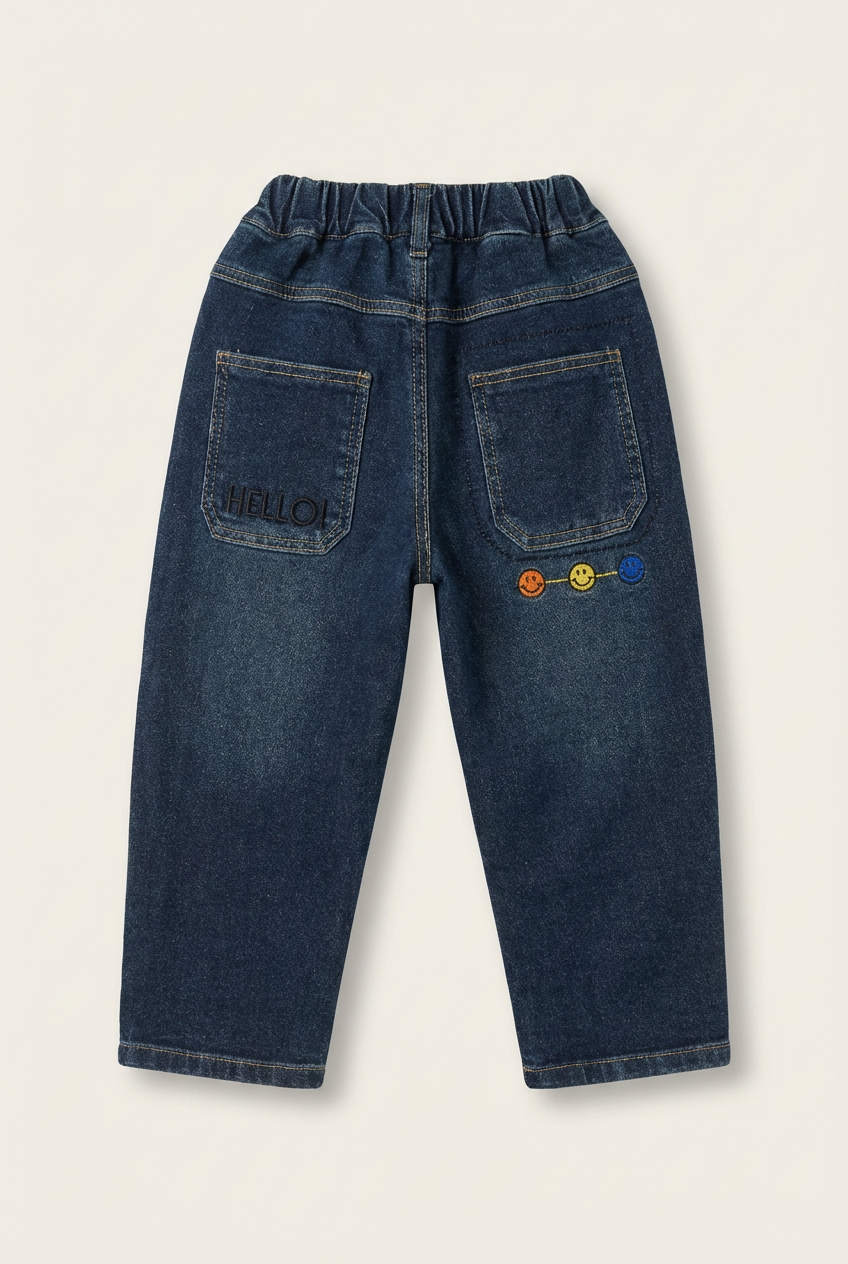 Boys Regular Fit Mid Rise Jeans