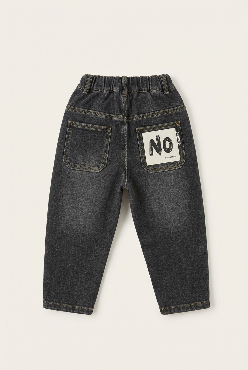 Rad Prix Teen Boys Black Denim Joggers