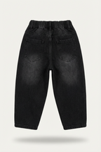 Boys ripped denim jogger pants