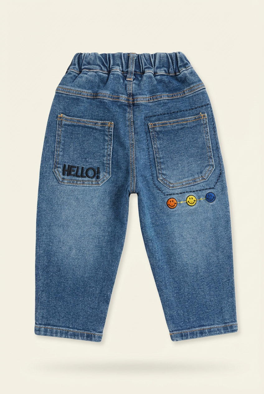 Boys Regular Fit Mid Rise Jeans