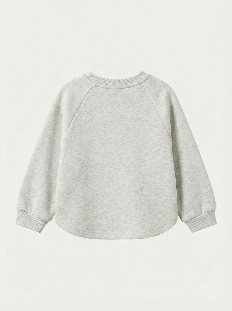 Kid's Grey Motif-detail sweatshirt