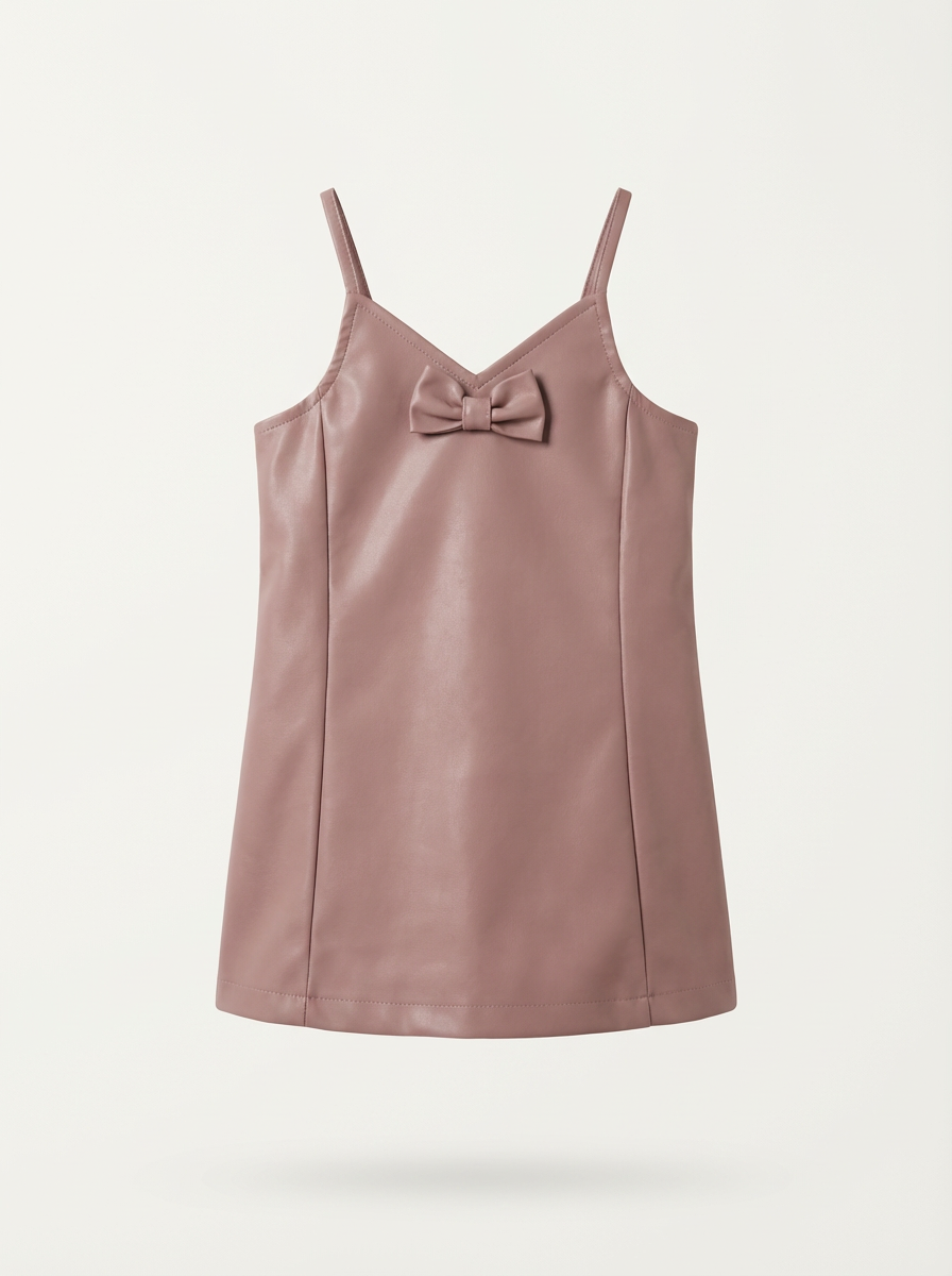 Pink Bow Detail Sheath Micro Mini Dress