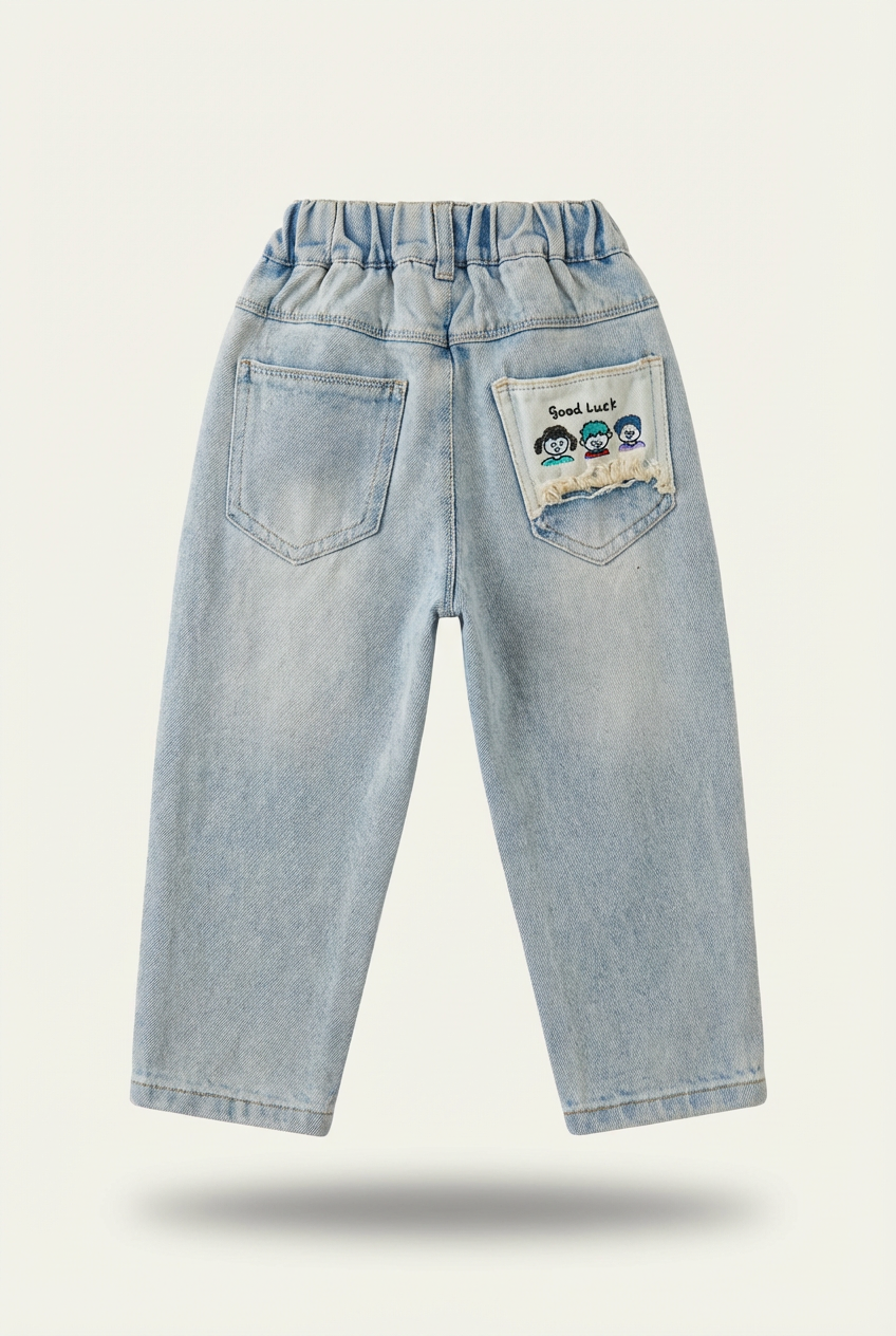 kids' barrel-leg fit jeans