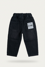 Boys' black washed jogger jeans