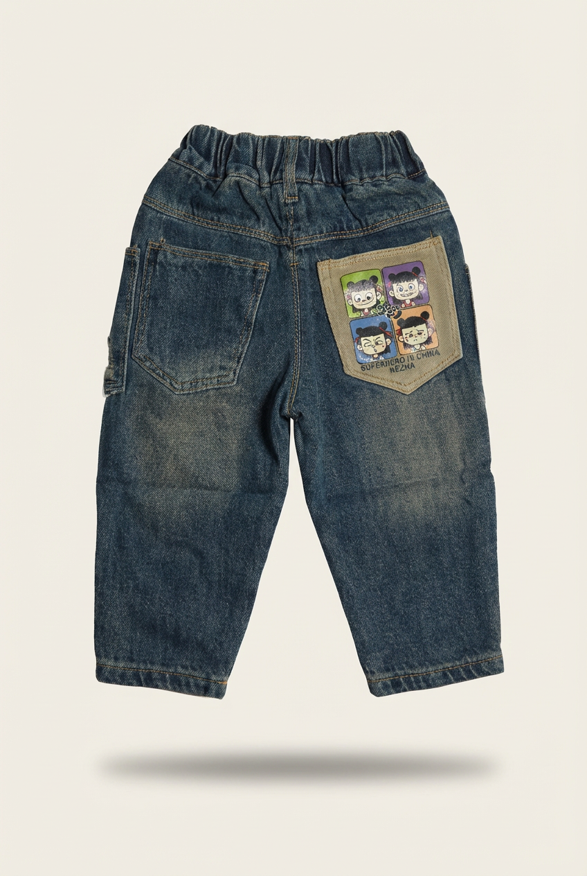 kids ripped denim jeans