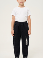 Boys black cargo pant
