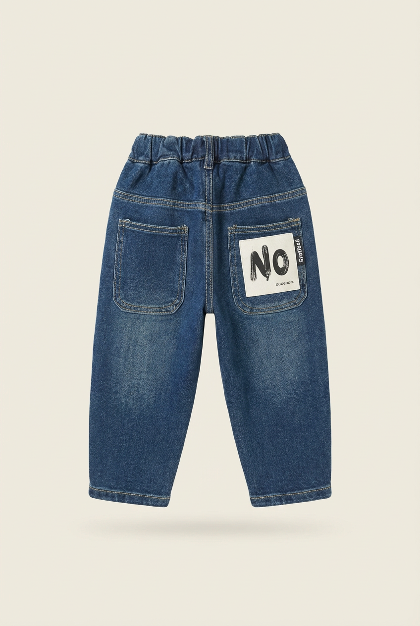Boys Washed Denim Jogger Jeans