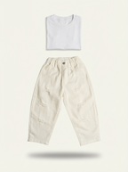 Off White Comfort Distressed Stretchable Jeans
