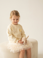 Girls heart and bow detail dress
