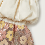 Girls Sequinned Embellished Top & Skirt Set