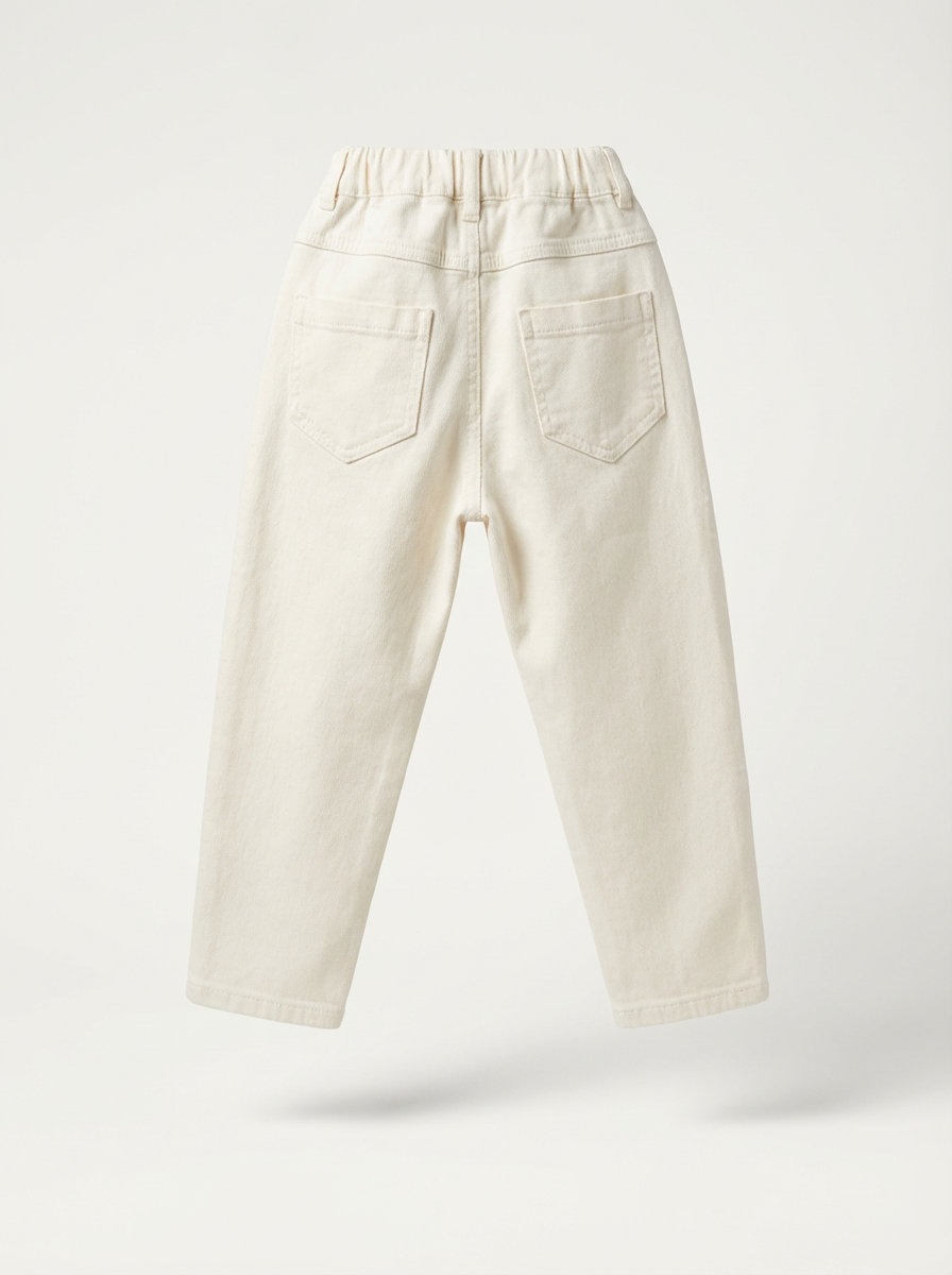 Off White Comfort Distressed Stretchable Jeans