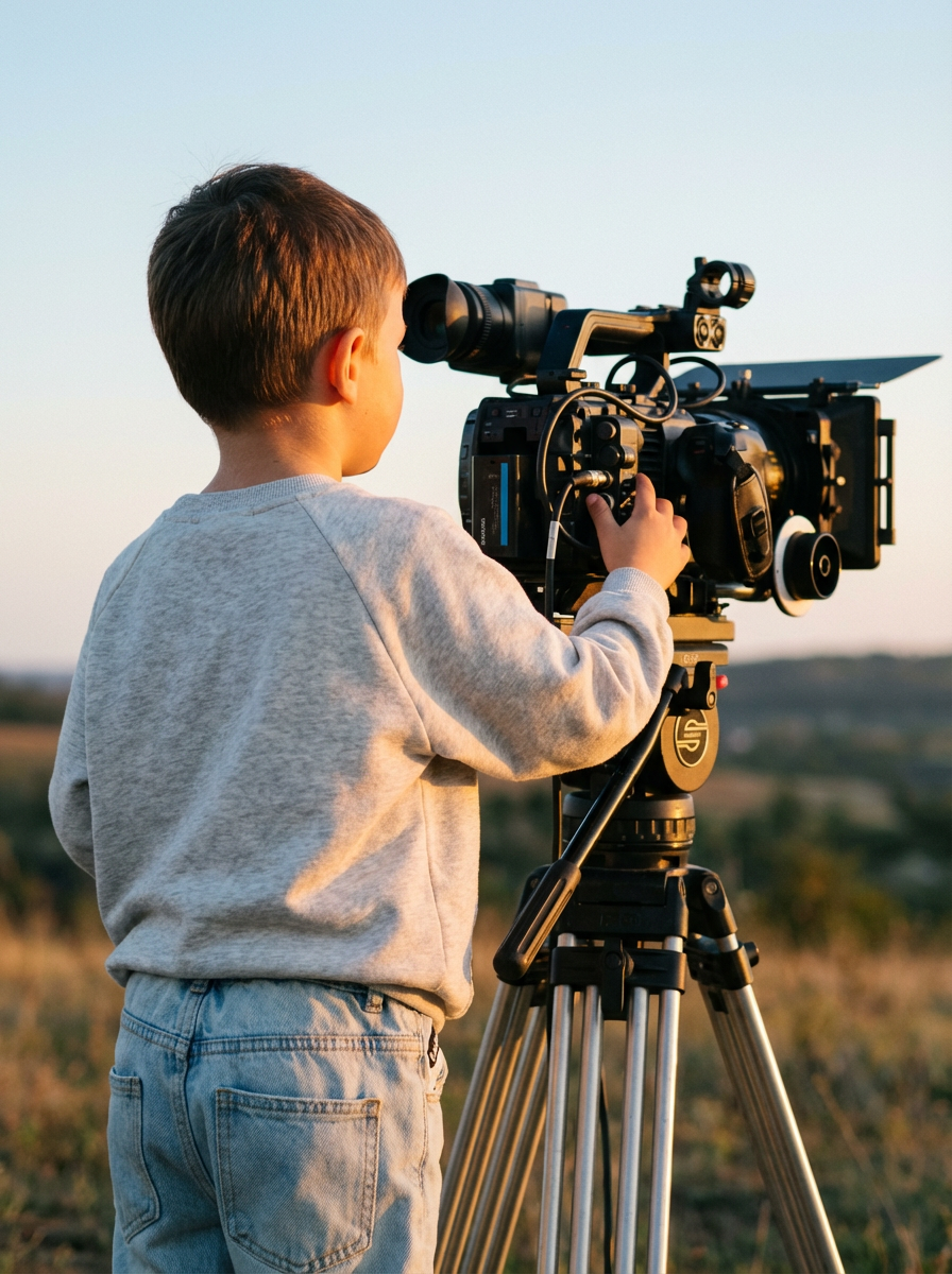 Kid's Grey Motif-detail sweatshirt