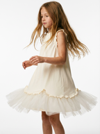 Sleeveless A-line dress for girls