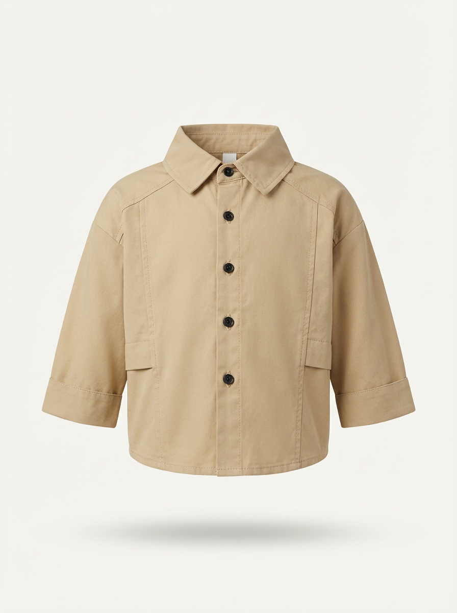 Beige Boy chore jacket
